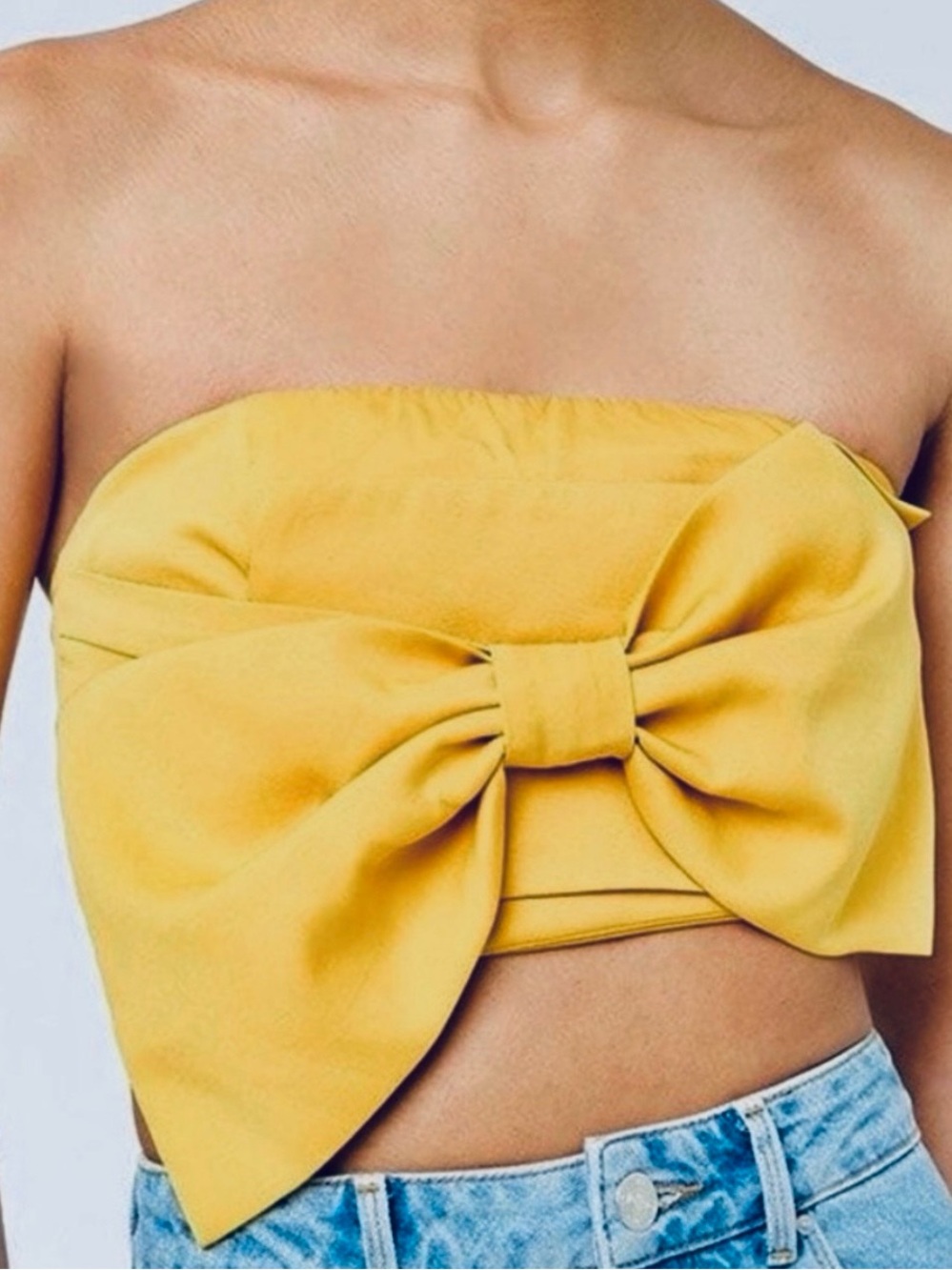Forever 21 - Bandeau Bow Crop Top